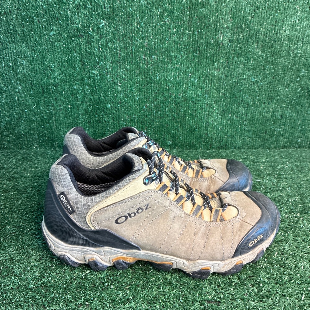 Oboz Bridger Low B-DRY Waterproof Hiking Trail Outdoor Sneakers Brown Mens Sz 8